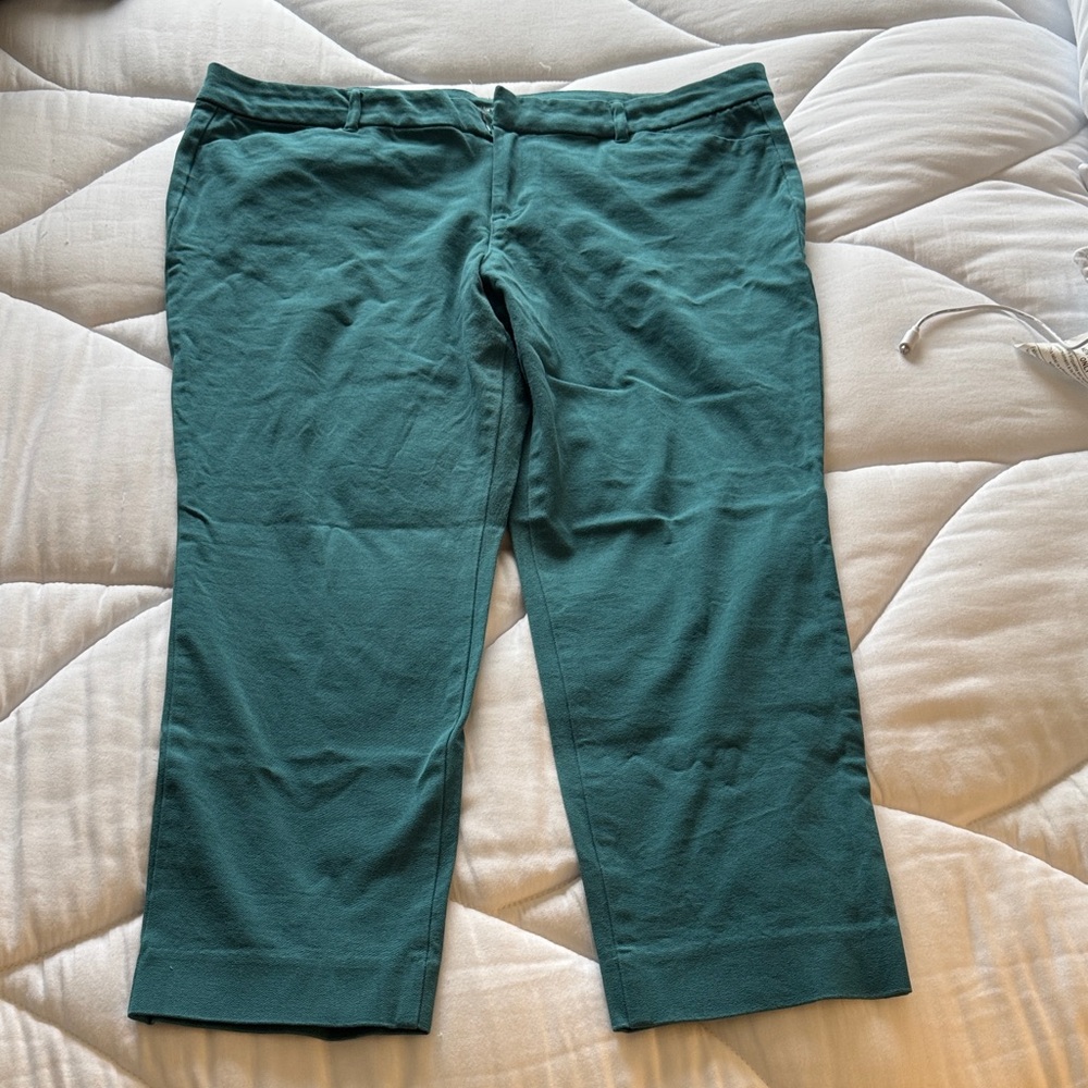Old Navy Teal Ankle Pixie Pants